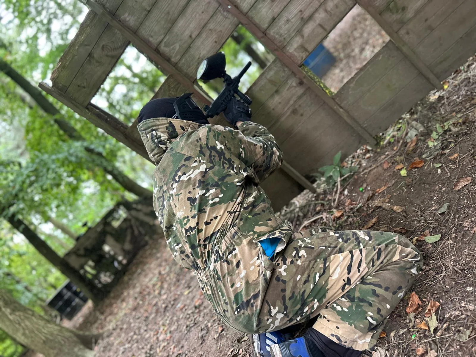 Paintball player at Back 2 Bear