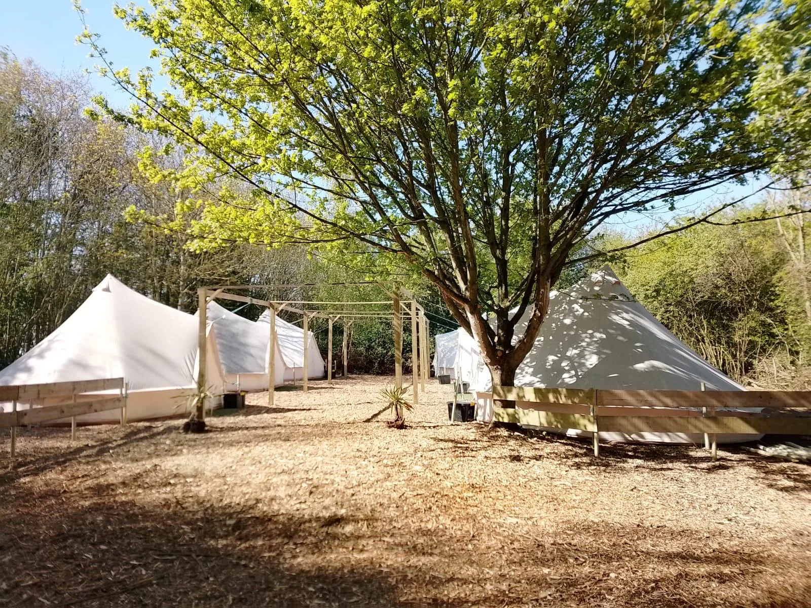 School residential tents near Louth